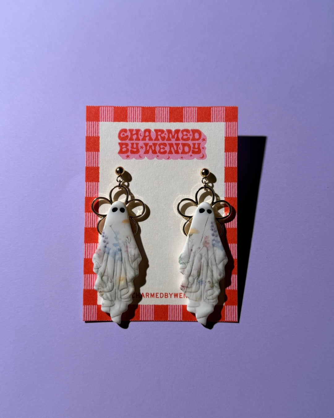 Floral Ghost Earrings