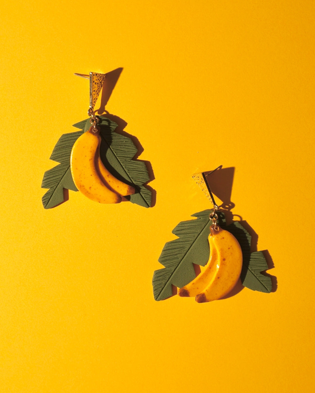 Banana Leaf Earrings
