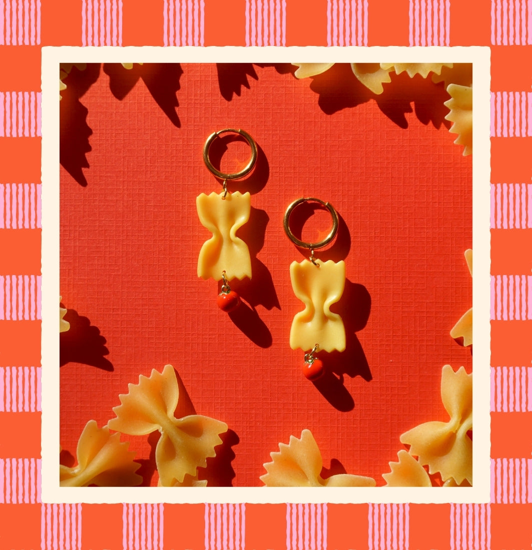Farfalle & Pomodoro Earrings