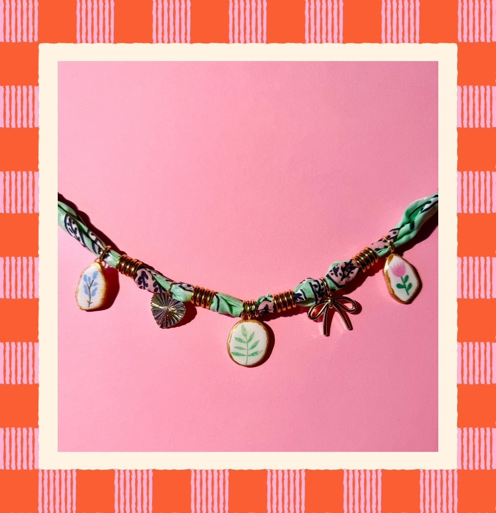 Coquette Bandana Necklace