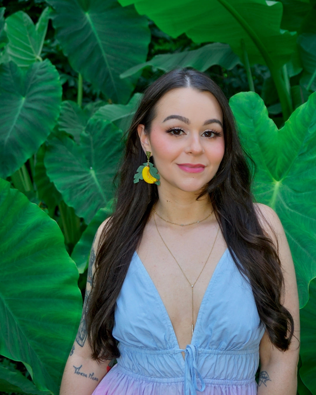 Banana Leaf Earrings