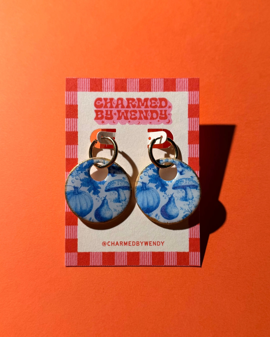 Blue Porcelain Earrings
