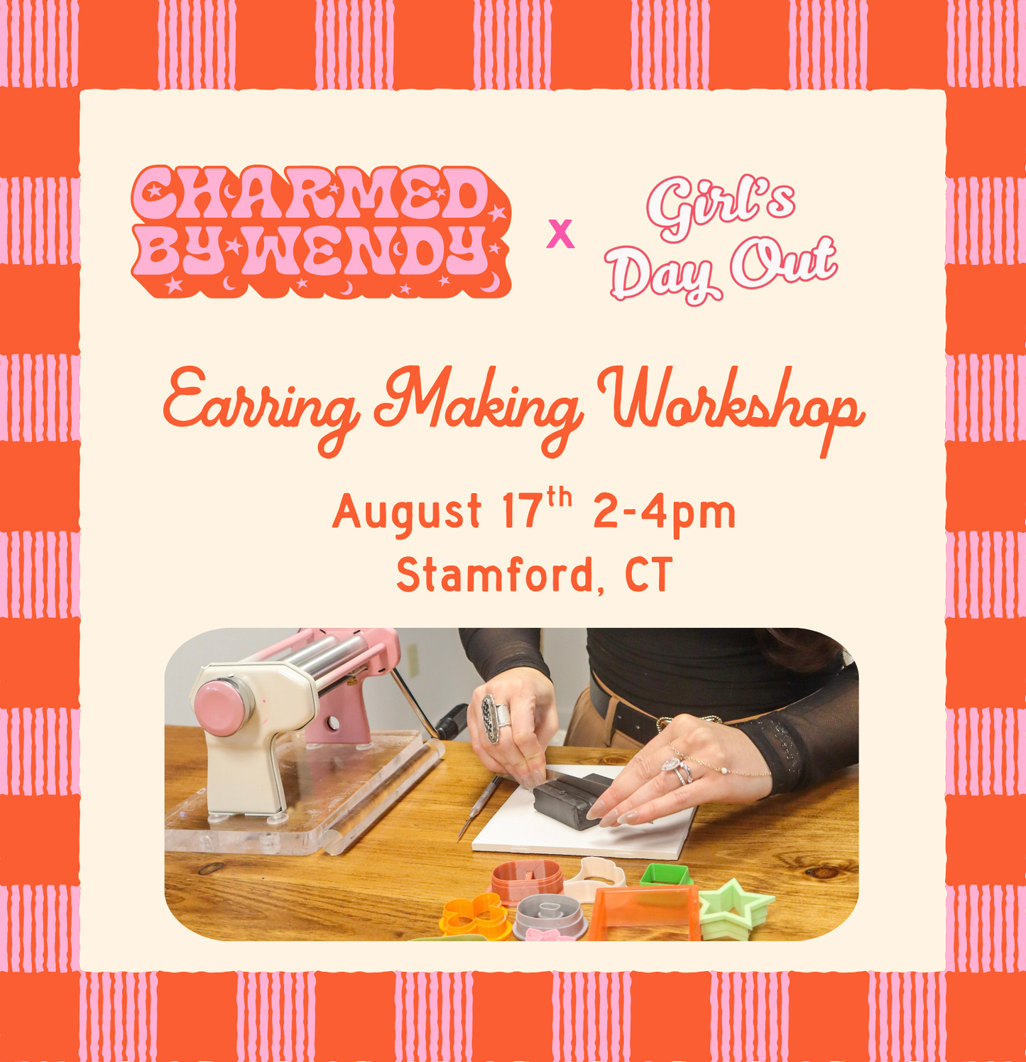 Polymer Clay Earring Workshop Ticket- Charmed by Wendy x Girls Day Out 203