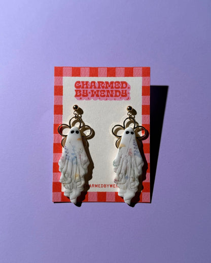 Floral Ghost Earrings
