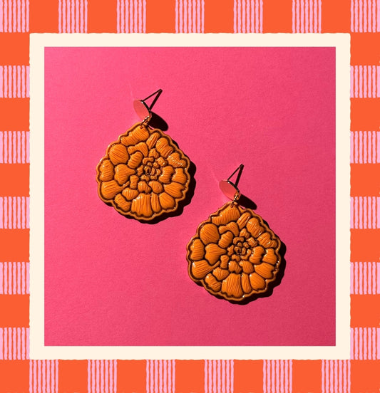 Cempasuchil (Marigold) Earrings