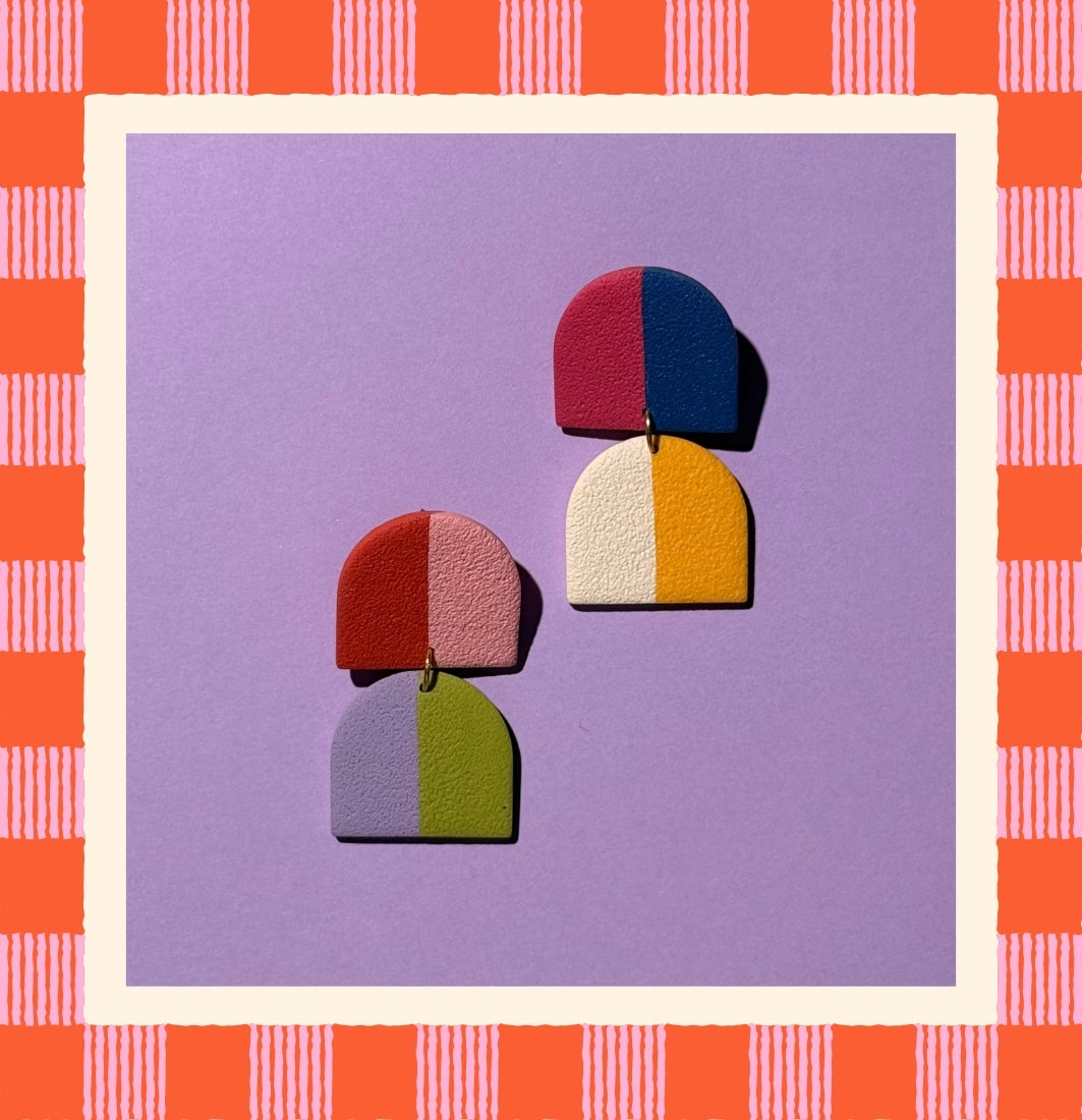 Color Split Earrings
