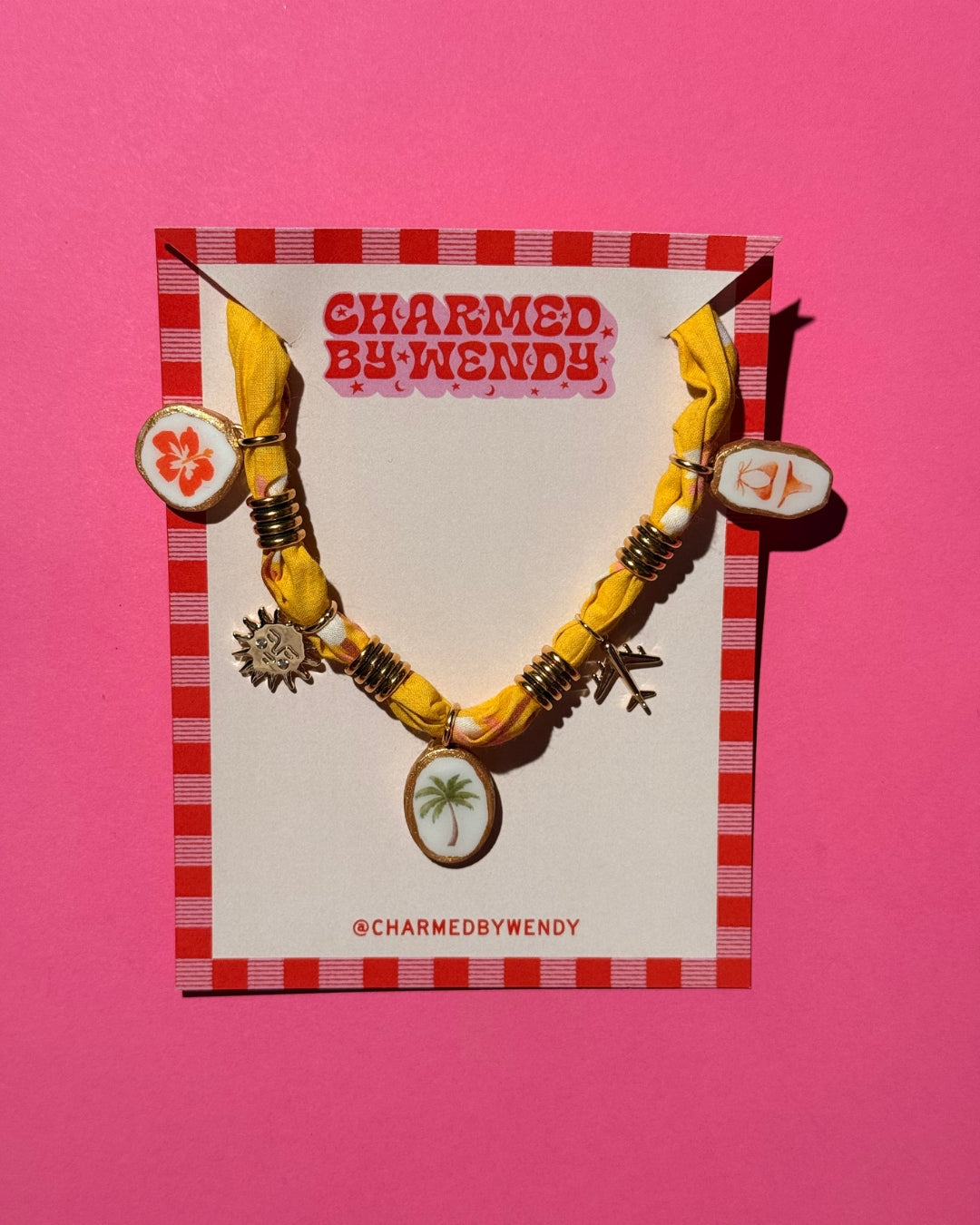 Take Me to the Beach Bandana Necklace