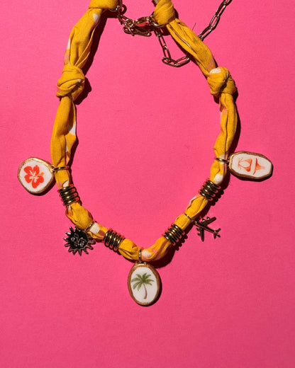 Take Me to the Beach Bandana Necklace