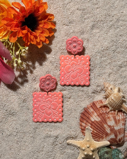 Hibiscus Earrings