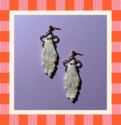 Floral Ghost Earrings