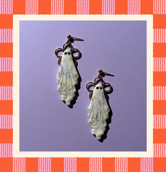 Floral Ghost Earrings