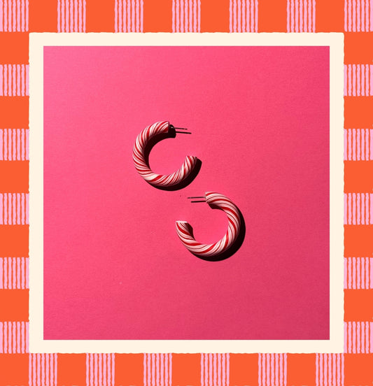 Candy Cane Hoops- Regular
