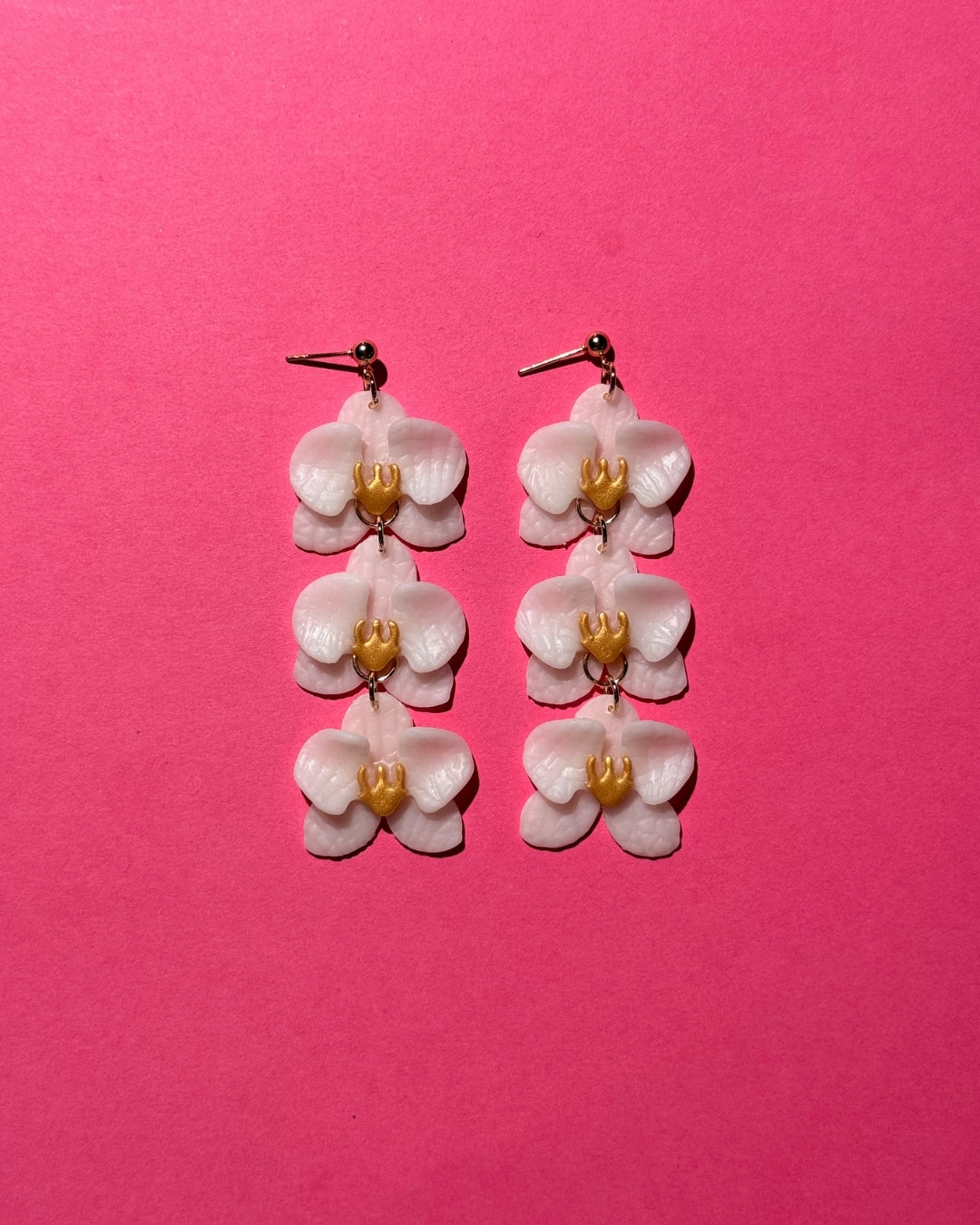 Mini Orchid Earrings