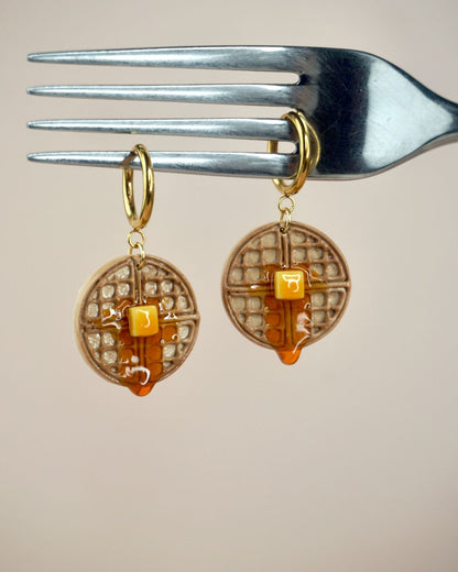 Waffle Earrings