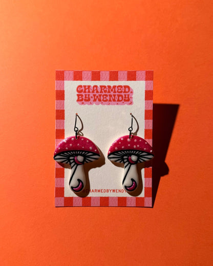 Celestial Mushroom Earrings