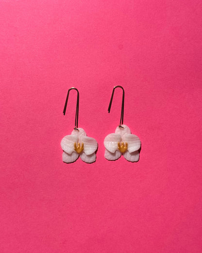 Mini Orchid Earrings