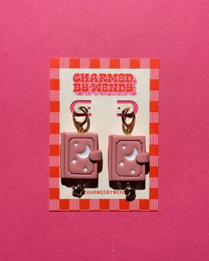 Celestial Book Earrings