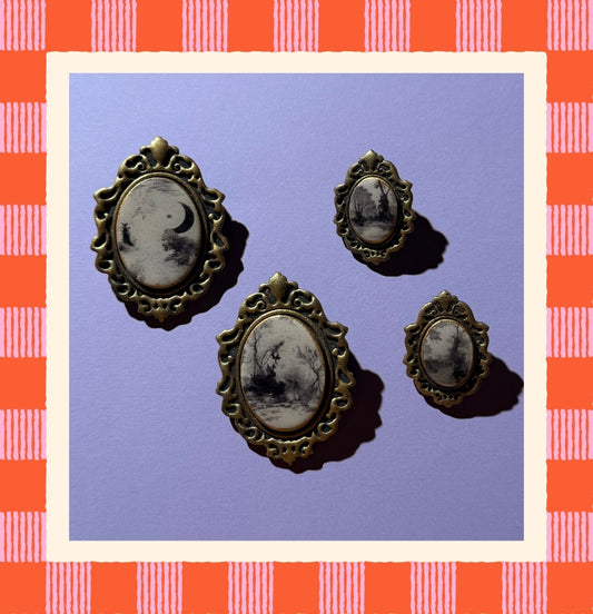 Spooky Frame Earrings