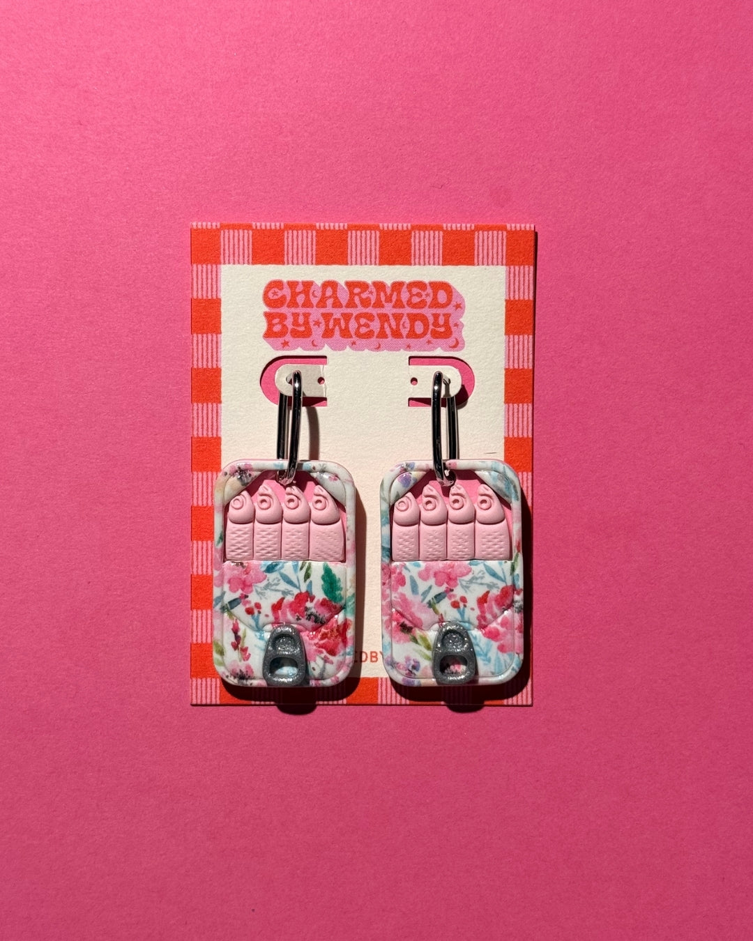 Floral Tinned Sardine Earrings