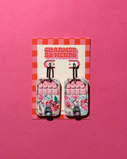 Floral Tinned Sardine Earrings