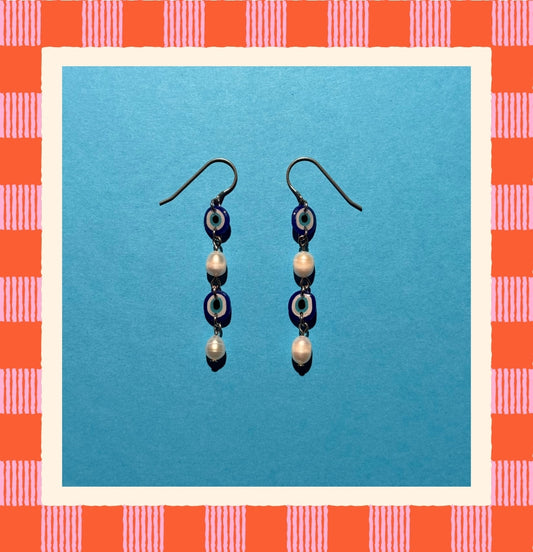 Evil Eye Dangle Earring