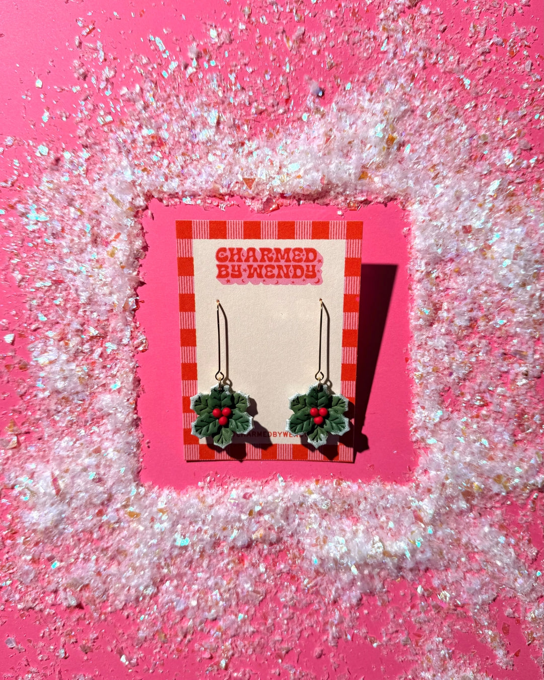 Christmas Holly Earrings
