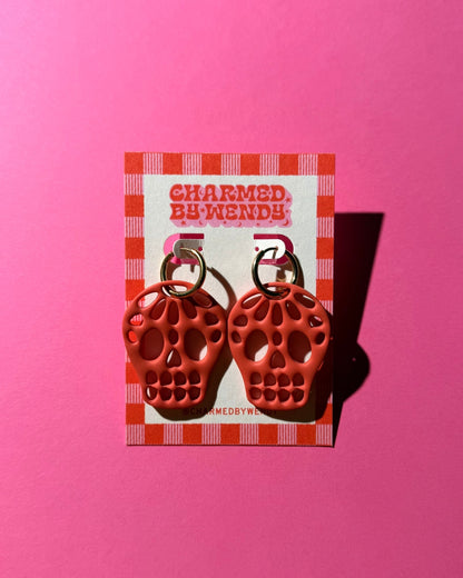 Papel Picado Skull Earrings