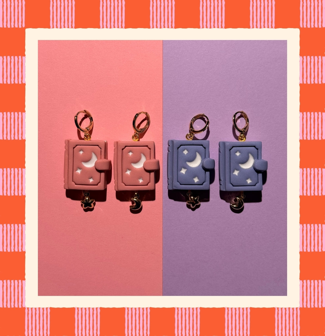 Celestial Book Earrings