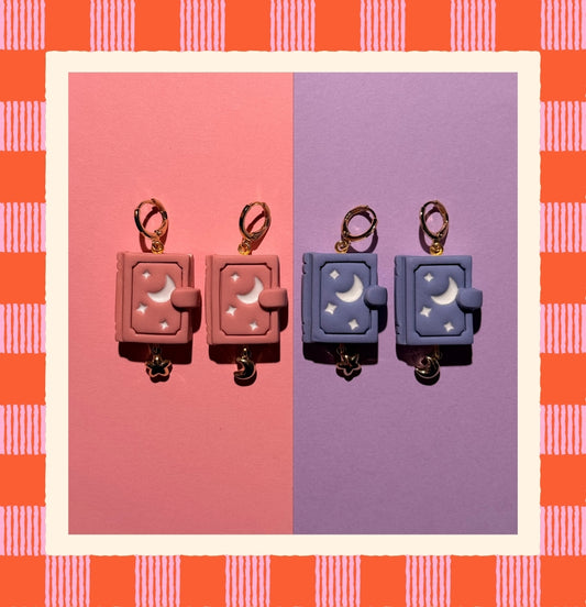 Celestial Book Earrings