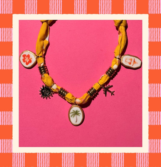 Take Me to the Beach Bandana Necklace