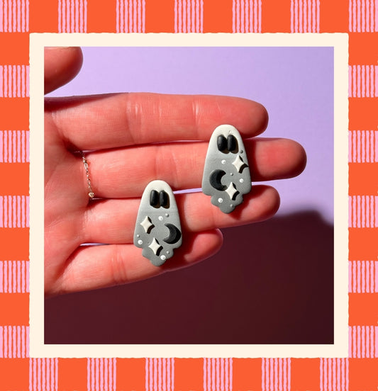 Midnight Ghostie Earrings