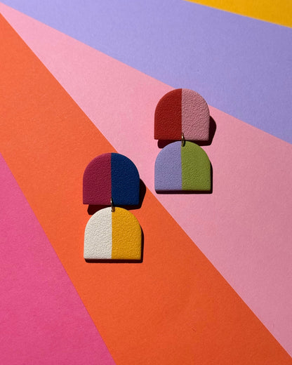 Color Split Earrings