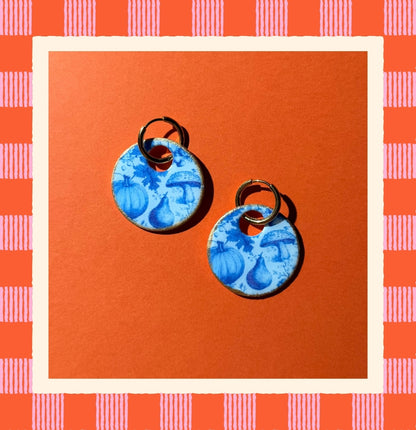 Blue Porcelain Earrings