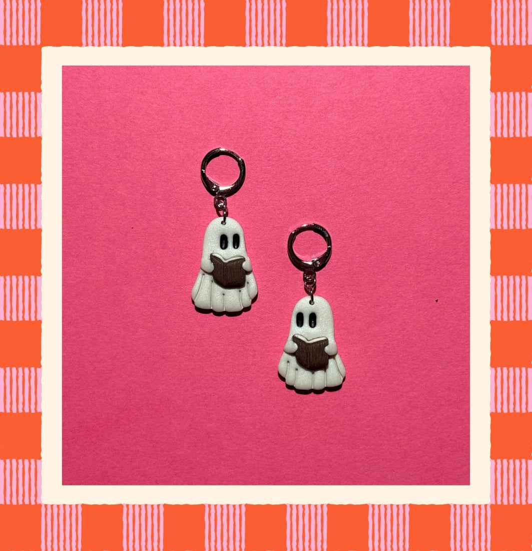 Bookish Ghost Earrings