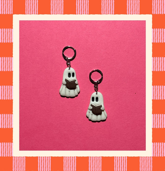 Bookish Ghost Earrings