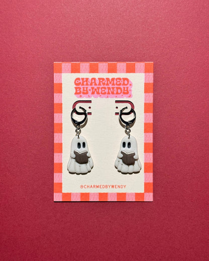 Bookish Ghost Earrings