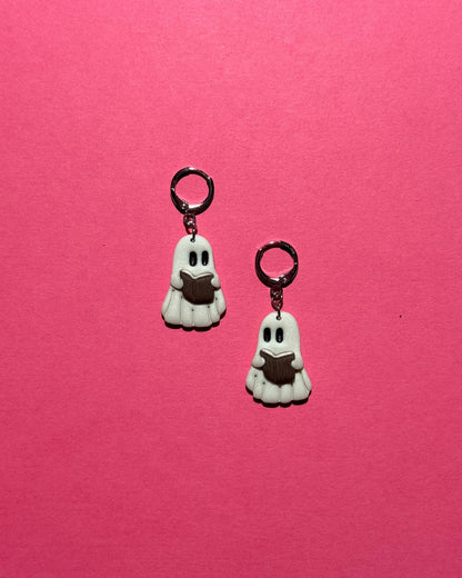 Bookish Ghost Earrings