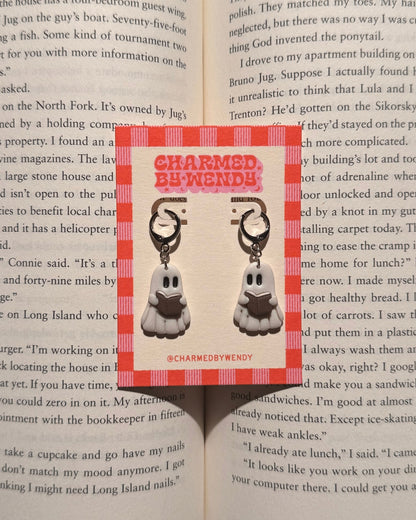 Bookish Ghost Earrings