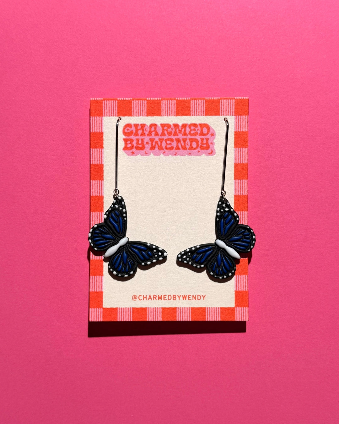 Blue Morpho Butterfly Earrings