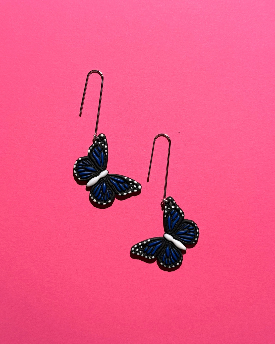Blue Morpho Butterfly Earrings