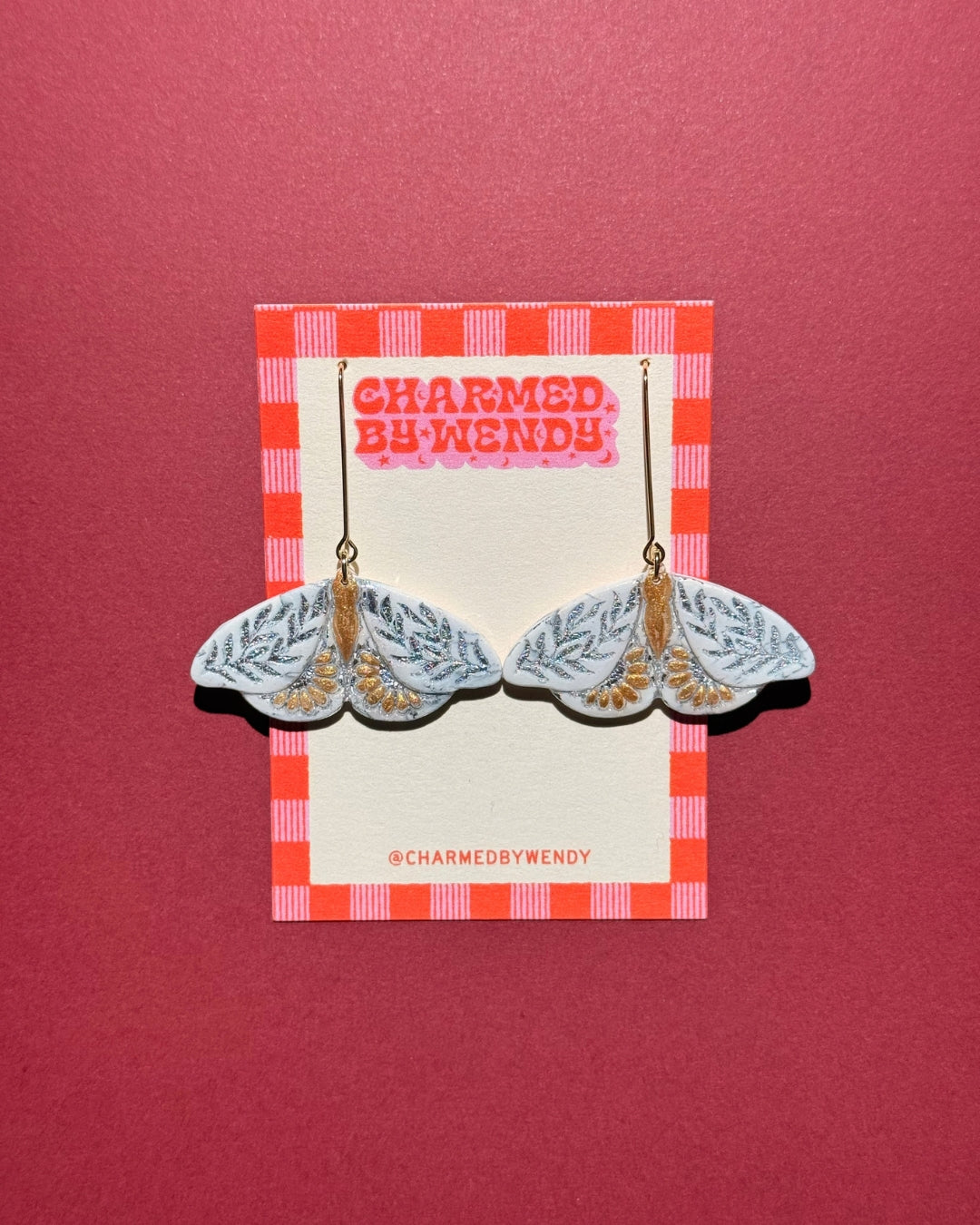 Gilded Moth Earrings