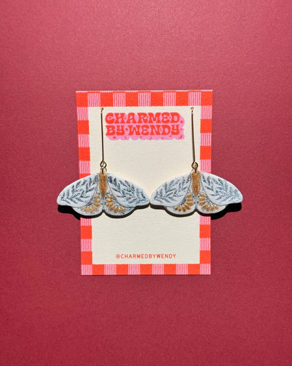 Gilded Moth Earrings