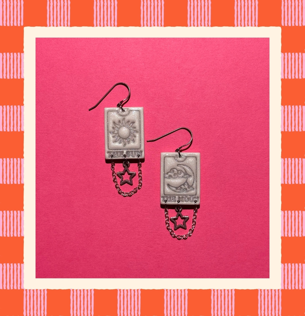 Tarot Card Earrings
