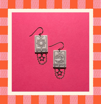 Tarot Card Earrings
