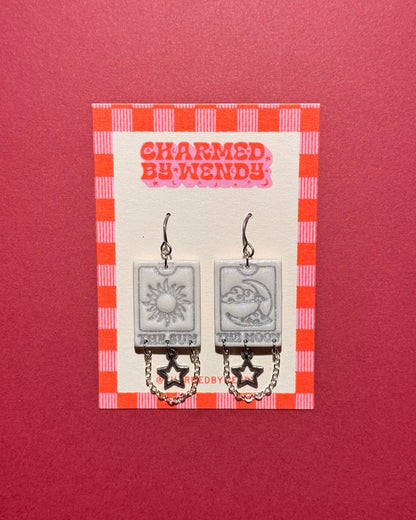 Tarot Card Earrings